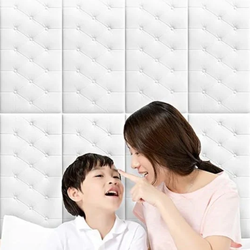 Foam Button Shape brick Wall Sticker Sheet