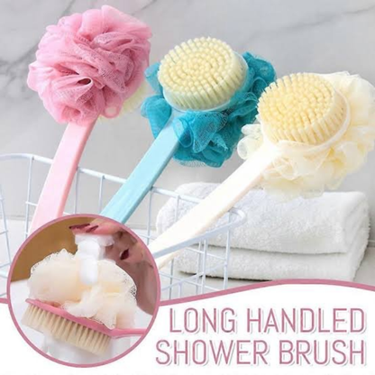 Long Handle Bath sponge and brush (Minimum Order Quantity 1 Carton/200 PCs)
